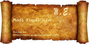 Madl Eugénia névjegykártya